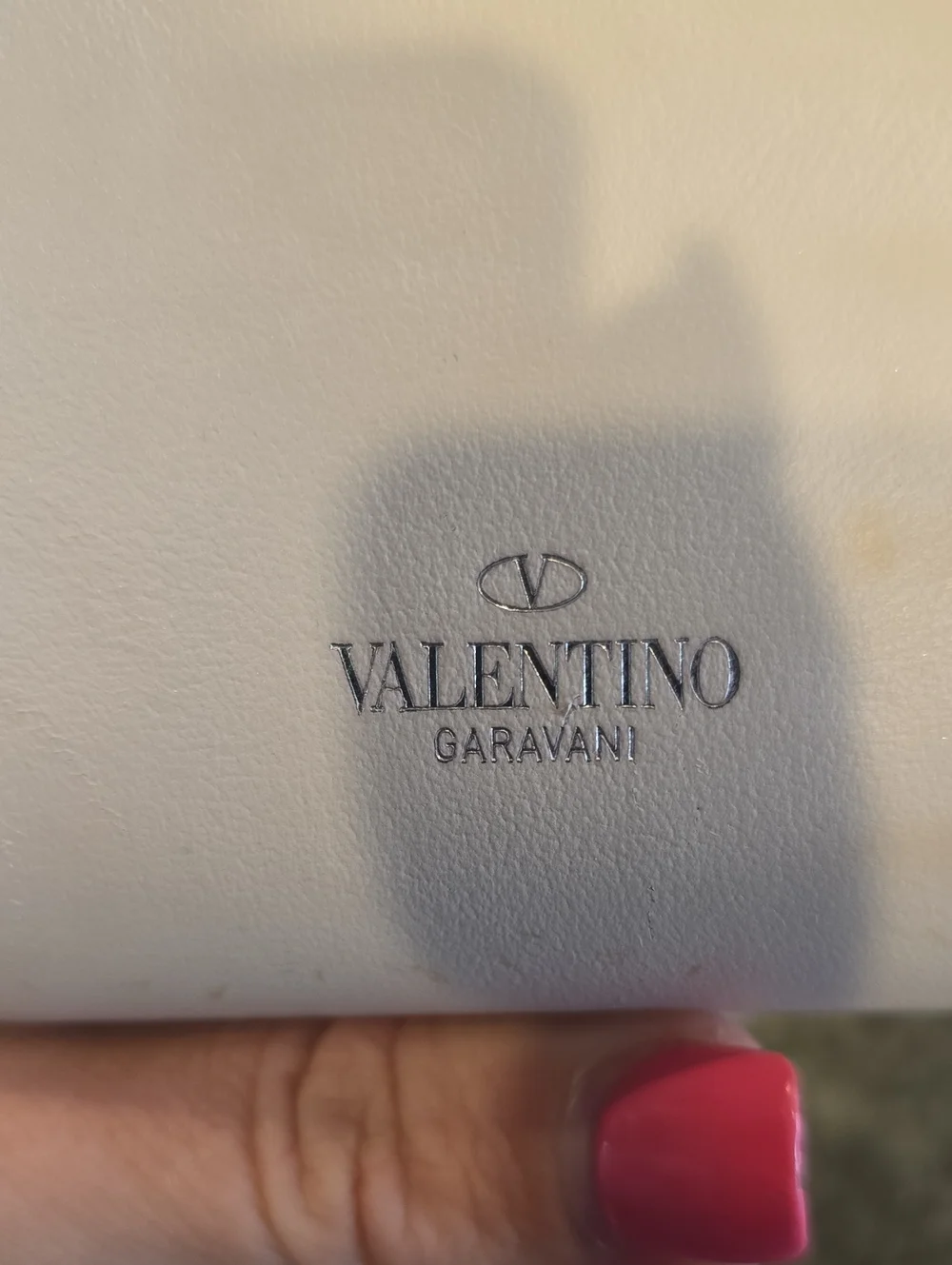 Valeninto Garavani Two Tone Rockstud Long Zip Wallet